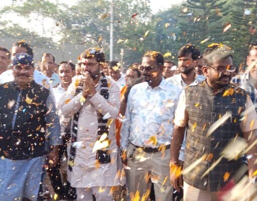 ग्राम रोजगार सहायक संगठन ने किया जिले के सांसद विवेक बंटी साहू का सम्मान समारोह…