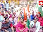 कांग्रेस पार्षद दल एवं झुग्गी झोपड़ी पट्टी प्रकोष्ठ ने किया नगर निगम में आंदोलन