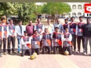 यूनिवर्सिटी वॉलीबॉल पुरुष टीम नांदेड़ महाराष्ट्र रवाना