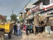 छिंदवाड़ा नगर निगम की अतिक्रमण पर कार्यवाही