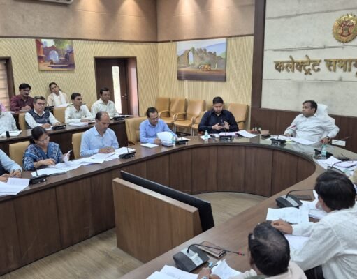 कलेक्टर नारायन की अध्यक्षता में ग्रामीण विकास विभाग की समीक्षा बैठक