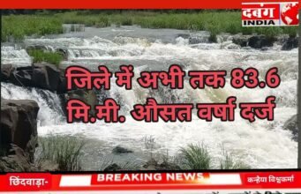 जिले में अभी तक 83.6 मि.मी. औसत वर्षा दर्ज