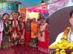 भागवत कथा छठा दिन: कंस वध प्रसंग के साथ आज धूमधाम से मनाया गया श्रीकृष्ण-रुक्मिणी विवाहोत्सव