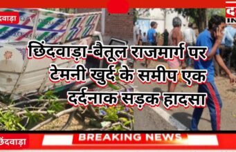 छिंदवाड़ा-बैतूल राजमार्ग पर टेमनी खुर्द मे दर्दनाक सड़क हादसा